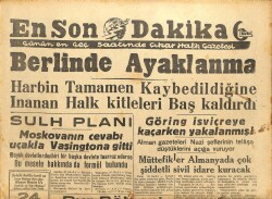 En Son Dakika Gazetesi 24 Eylül 1944 - Berlinde Ayaklanma GZ71408 - 1