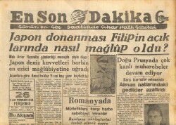 En Son Dakika Gazetesi 26 Ekim 1944 - Japon Donanması Filipin Açıklarında Nasıl Mağlup Oldu GZ71419 - 1
