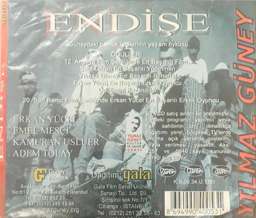 Endişe VCD Film VCD8468 - 2
