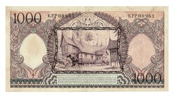 Endonezya 1000 Rupi 1958 ÇÇT+ YKP4227 - 2
