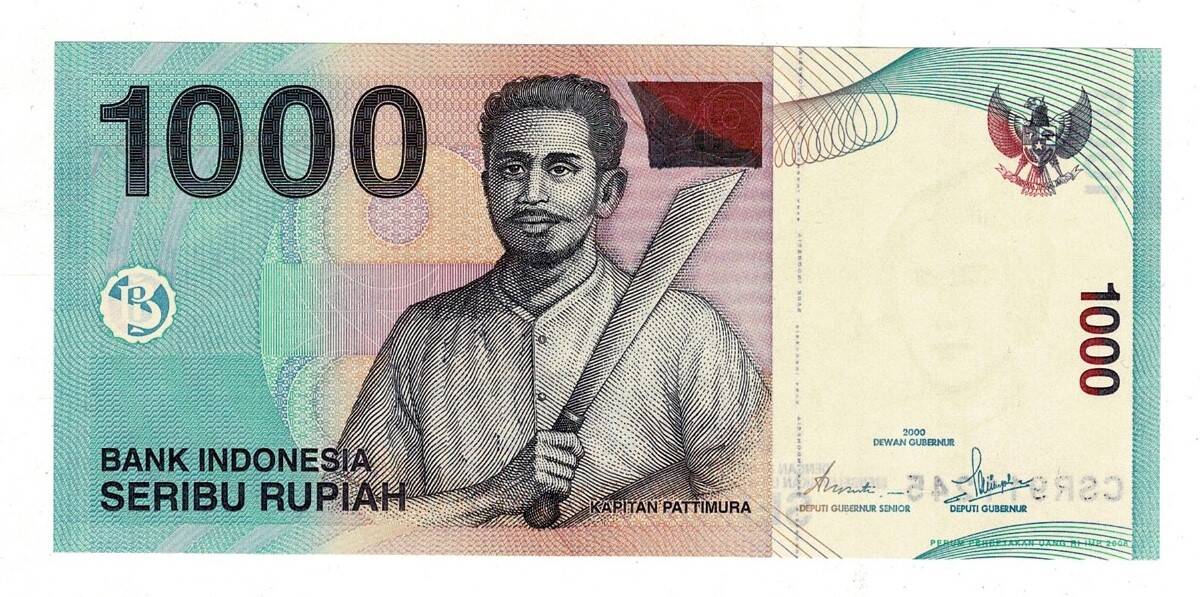 Endonezya 1000 Rupiah 2000 ÇİL YKP8173 - 1