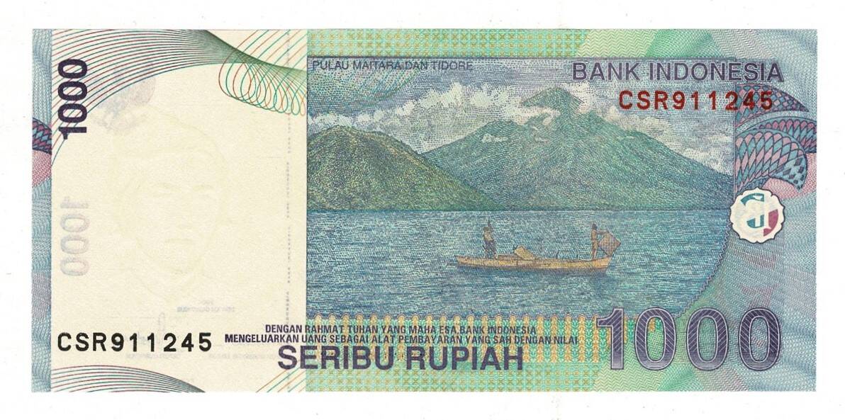 Endonezya 1000 Rupiah 2000 ÇİL YKP8173 - 2