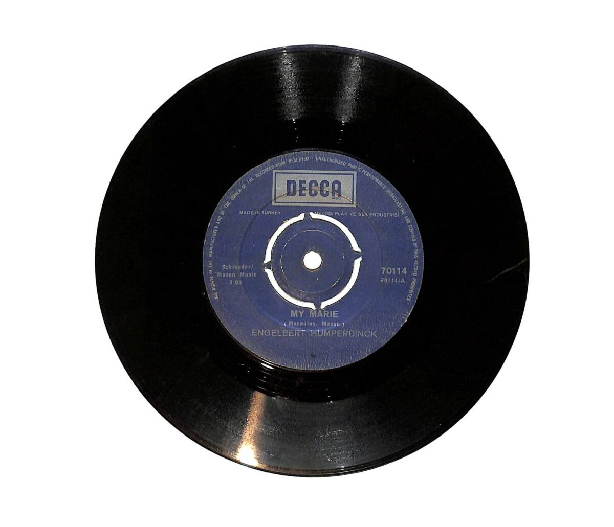 Engelbert Humperdinck - Our Song / My Marie PLAK (10/7) PLK26010 - 1