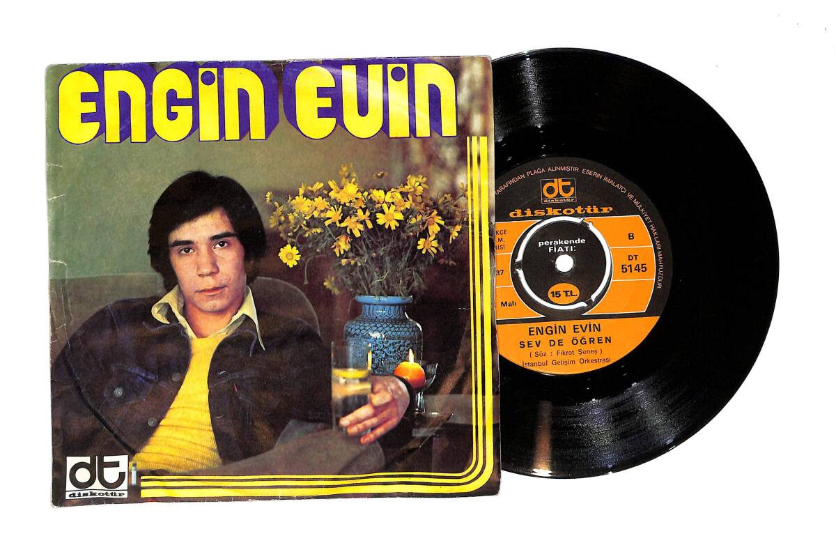 Engin Evin - Sev de Öğren / Yok ki Başka Dünya PLAK (10/8) PLK23475 - 1