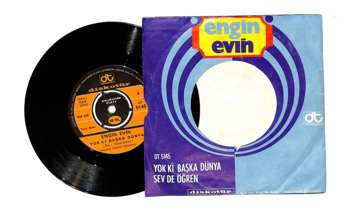 Engin Evin - Sev de Öğren / Yok ki Başka Dünya PLAK (10/8) PLK23475 - 2