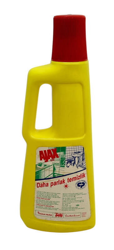 1980'ler Ajax Limonlu Sıvı Ev Temizleme Maddesi *Daha Parlak Temizlik* (Dolu Kutu) AOB4737 - 2