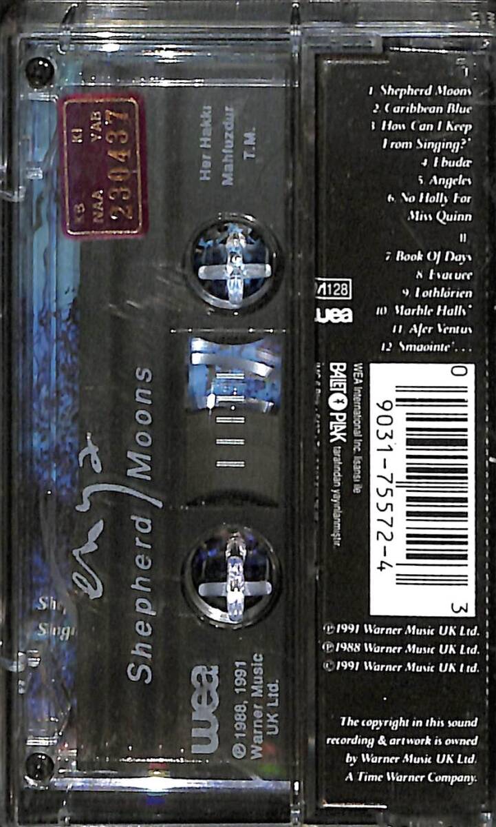 Enya - Shepherd Moons Kaset (İkinci El) KST27589 - 2