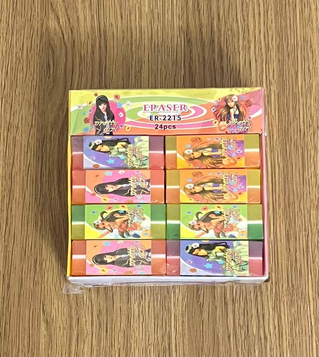 Eraser Pretty Girl Görselli Silgi Tam Dolu Kutu 1990s AOB4811 - 3