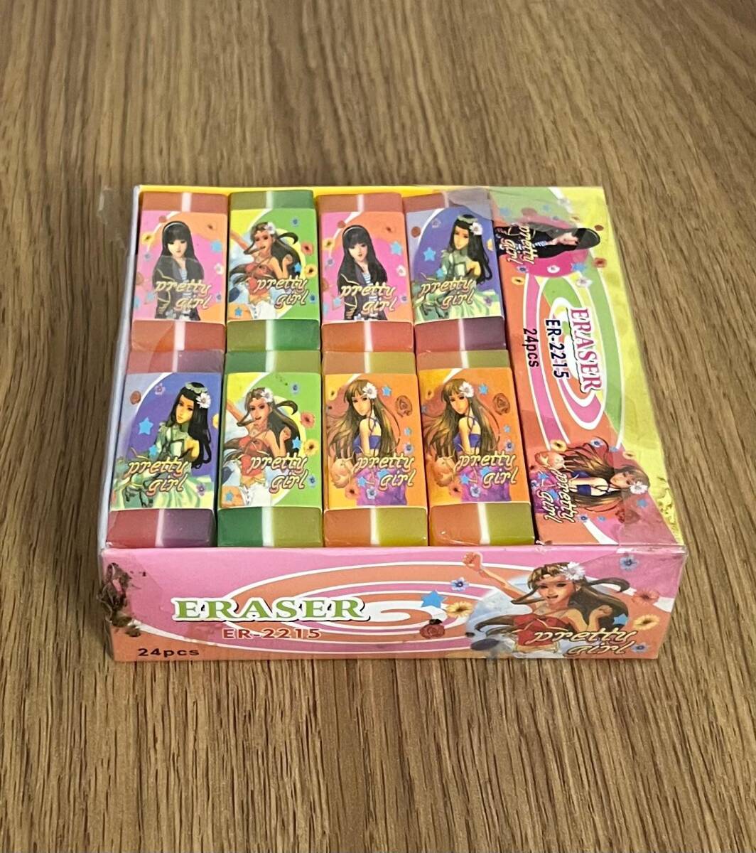 Eraser Pretty Girl Görselli Silgi Tam Dolu Kutu 1990s AOB4811 - 5