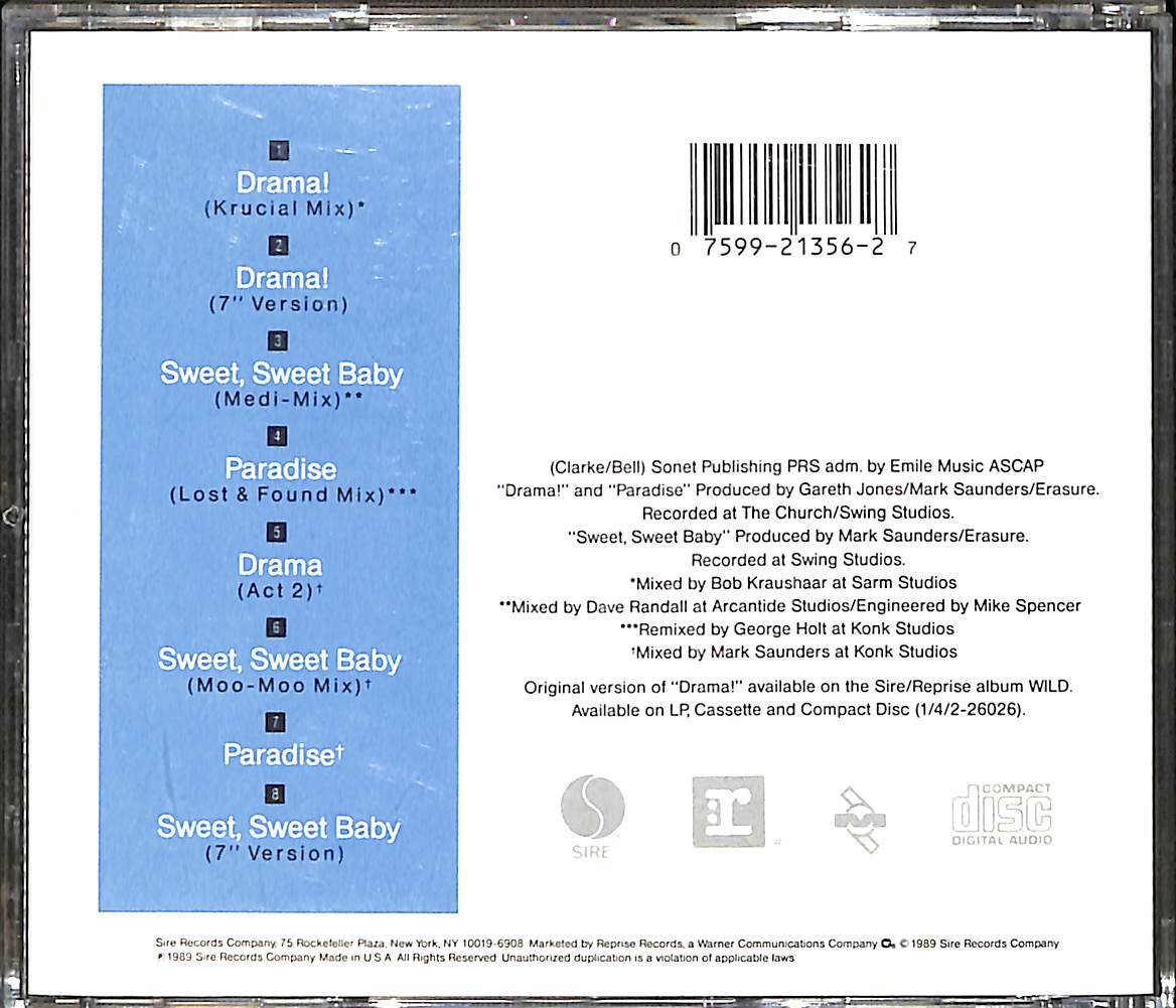Erasure - Drama! CD (İkinci El) CD4286 - 2