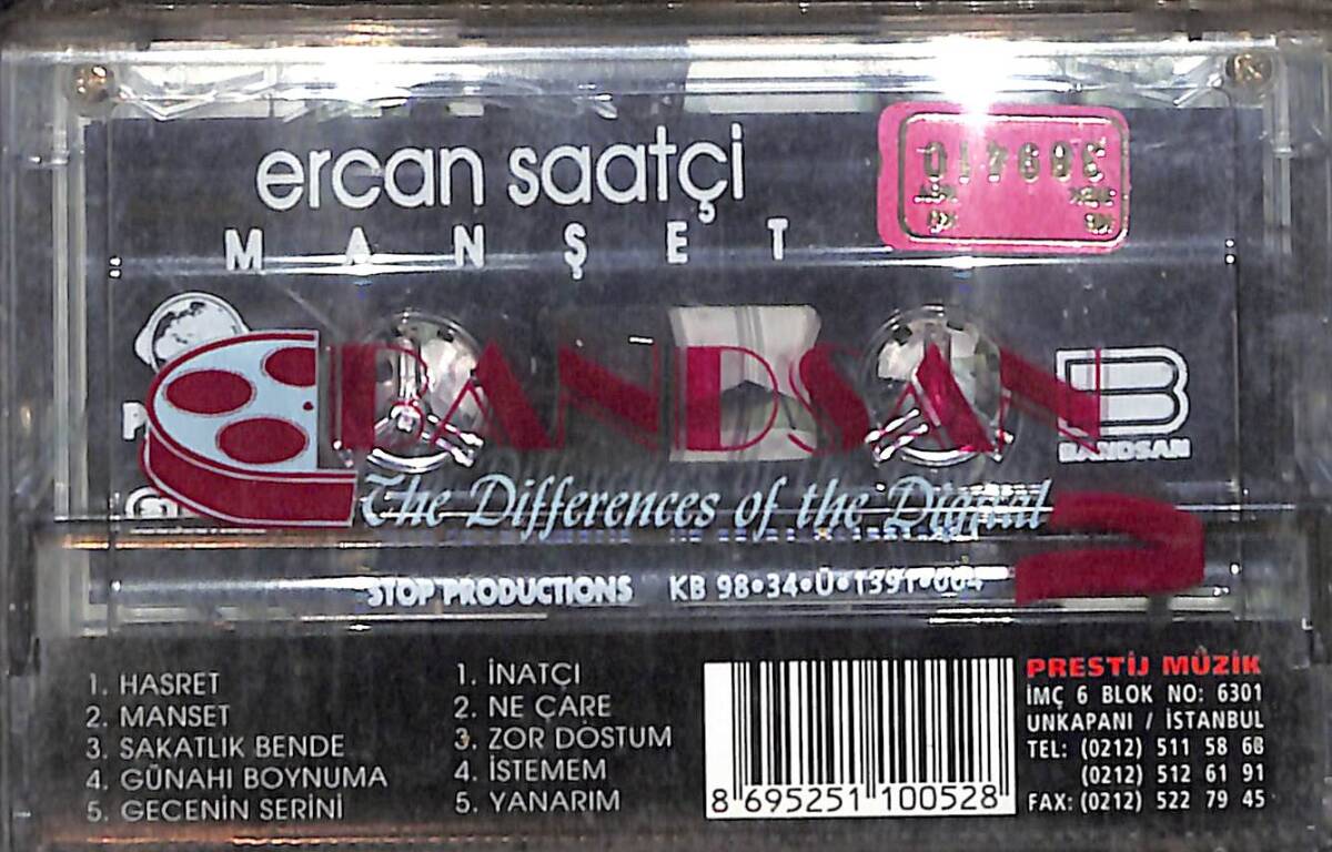 Ercan Saatçi - Manşet Kaset (Sıfır Kaset) KST29139 - 2