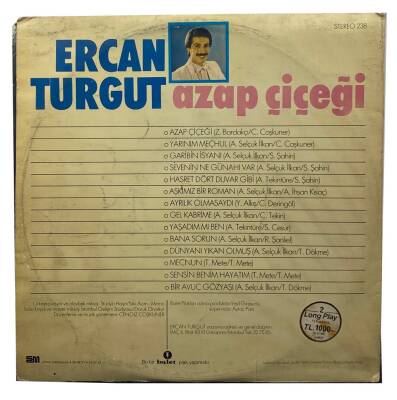 Ercan Turgut - Azap Çiçeği LP PLAK (108) PLK12028 - 2