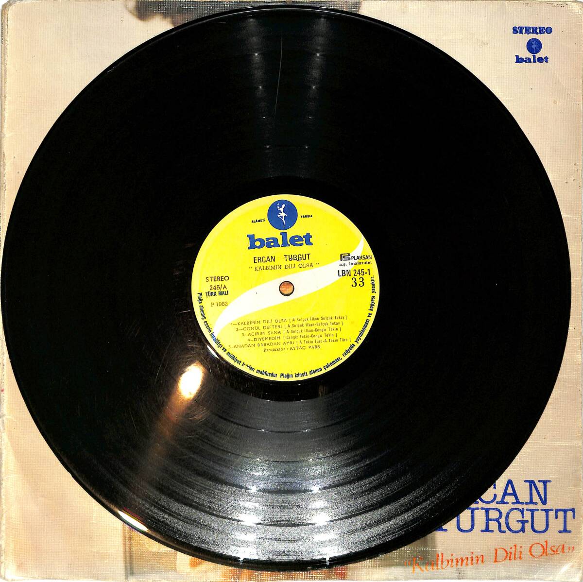 Ercan Turgut - Kalbimin Dili Olsa LP PLAK (10/7) PLK26541 - 3