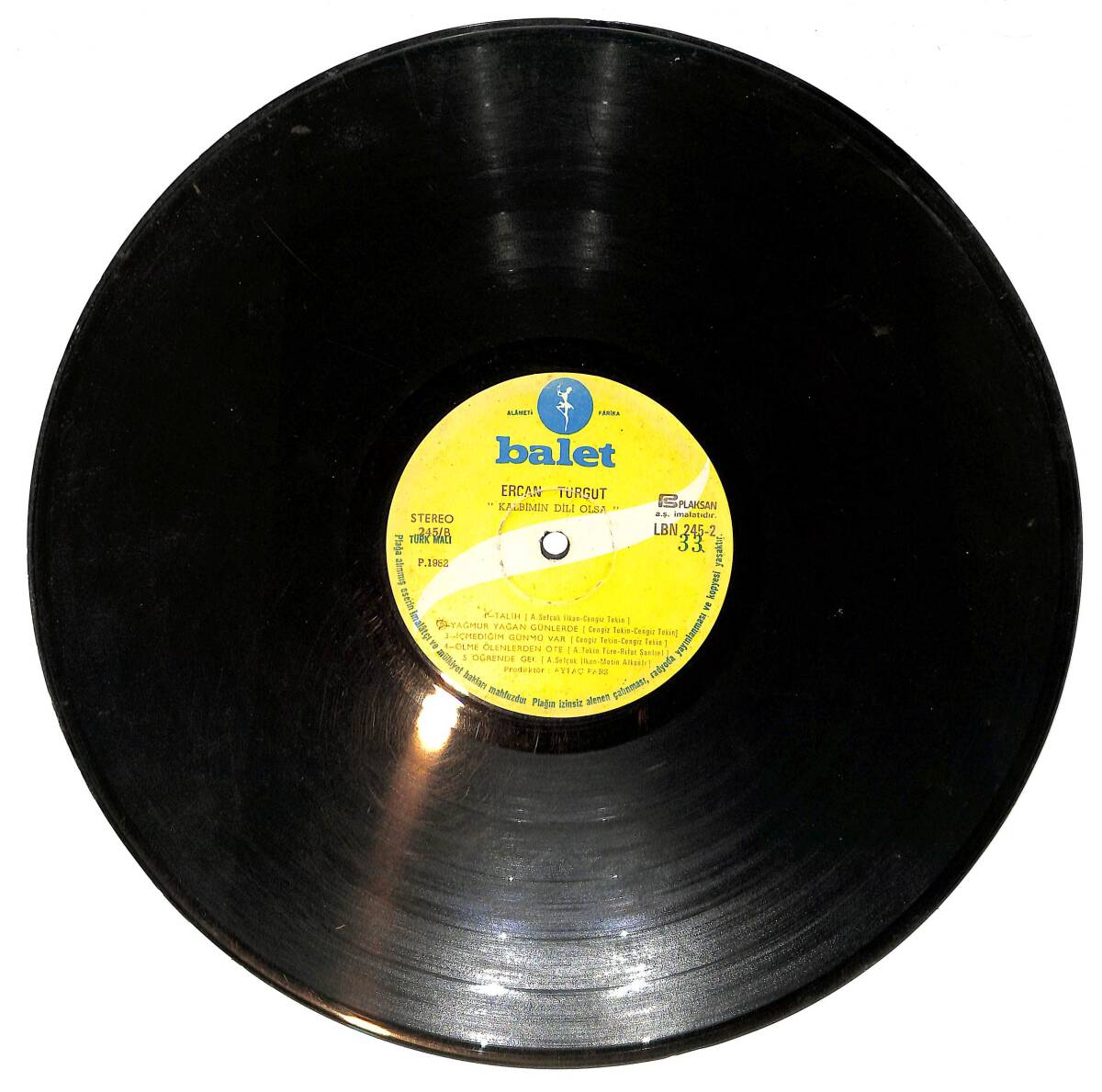 Ercan Turgut - Kalbimin Dili Olsa LP PLAK (Açıklamayı Okuyunuz) PLK26689 - 1