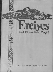ERCİYES AYLIK FİKİR VE SANAT DERGİSİ SAYI143 KASIM 1989 - HALİFELİK MÜESSESESİNİN TARİHİ GELİŞİMİ VE KALDIRILMASI DRG1448 - Gökçekoleksiyon