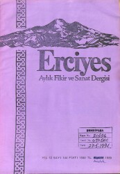 ERCİYES AYLIK FİKİR VE SANAT DERGİSİ SAYI144 - ARALIK 1989 - EDİRNE VE BATI TARKYDA SÖYLENEN TEKERLEMELER, KIZ İSTEME, GELİN ALMA VE YAĞMUR DUALAR DRG1447 - Gökçekoleksiyon