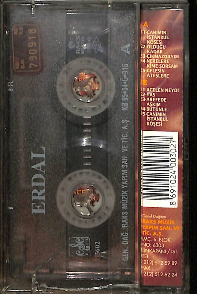 Erdal - Canımın İstanbul Köşesi Kaset (İkinci El) KST28412 - 2