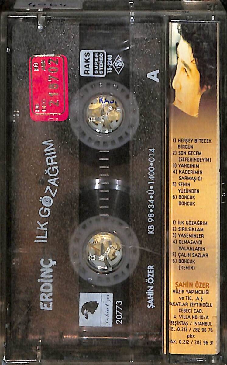 Erdinç - İlk Gözağrım Kaset (İkinci El) KST28468 - 2