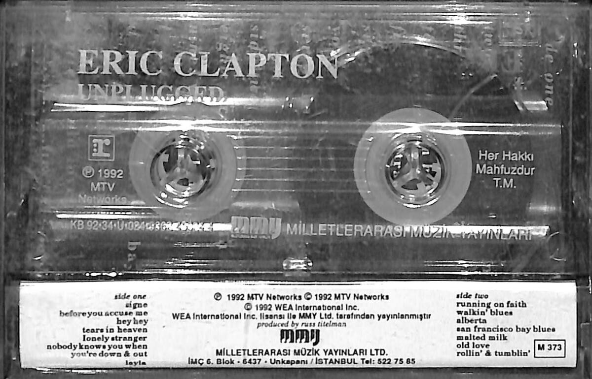 Eric Clapton - Unplugged Kaset (İkinci El Kaset) KST29768 - 2