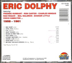 Eric Dolphy - 1958-1961 CD (İkinci El) CD4498 - 2