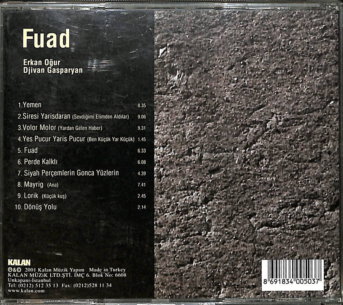 Erkan Oğur & Djivan Gasparyan - Fuad CD (İkinci El) CD5379 - 2
