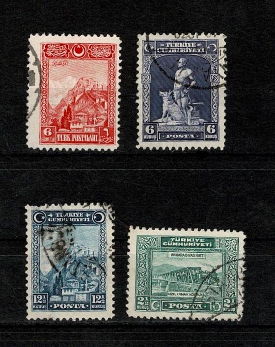 Erken Cumhuriyet Dönemi Bozkurt, Ankara Kalesi ve Ankara-Sivas Hattı Pul Lotu - MNH PPT2603 - 1