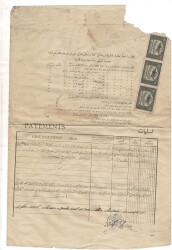Erken Cumhuriyet Dönemi T.C. Maliye Vekaleti Fransızca Başlıklı Kira Sözleşmesi / Kontrat Formu OSM70 - 2