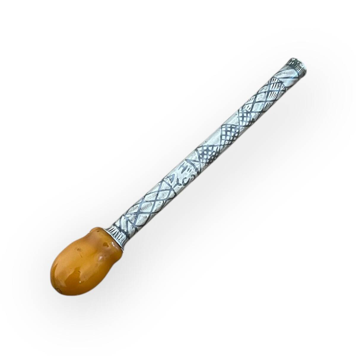 Erken Cumhuriyet Gümüş Savatlı Katalin Marpuç Ağazlık AOB6063 - 3