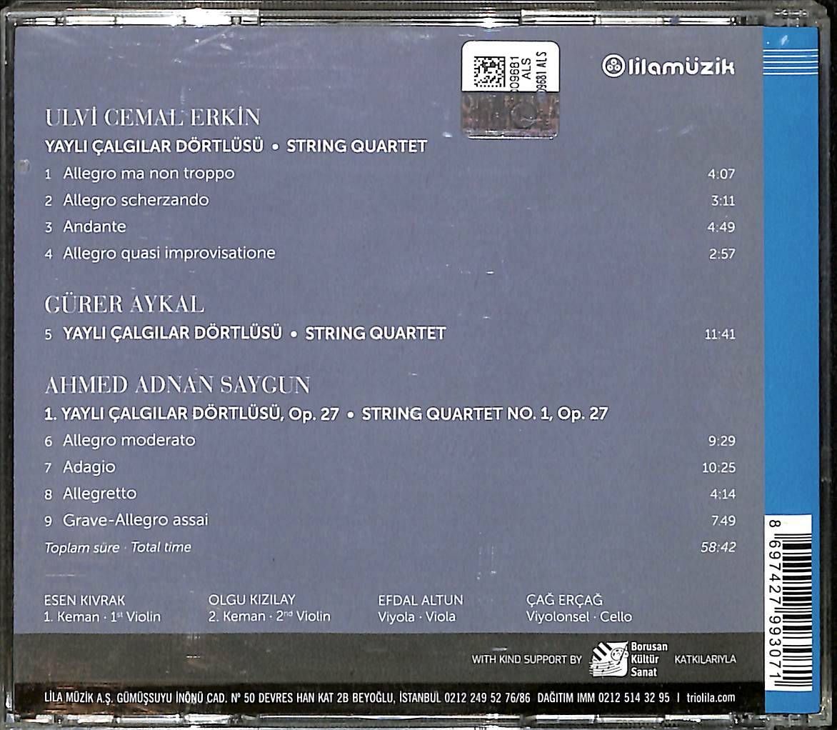 Erkin Aykal Saygun - Borusan Quartet CD (İkinci El) CD5494 - 2