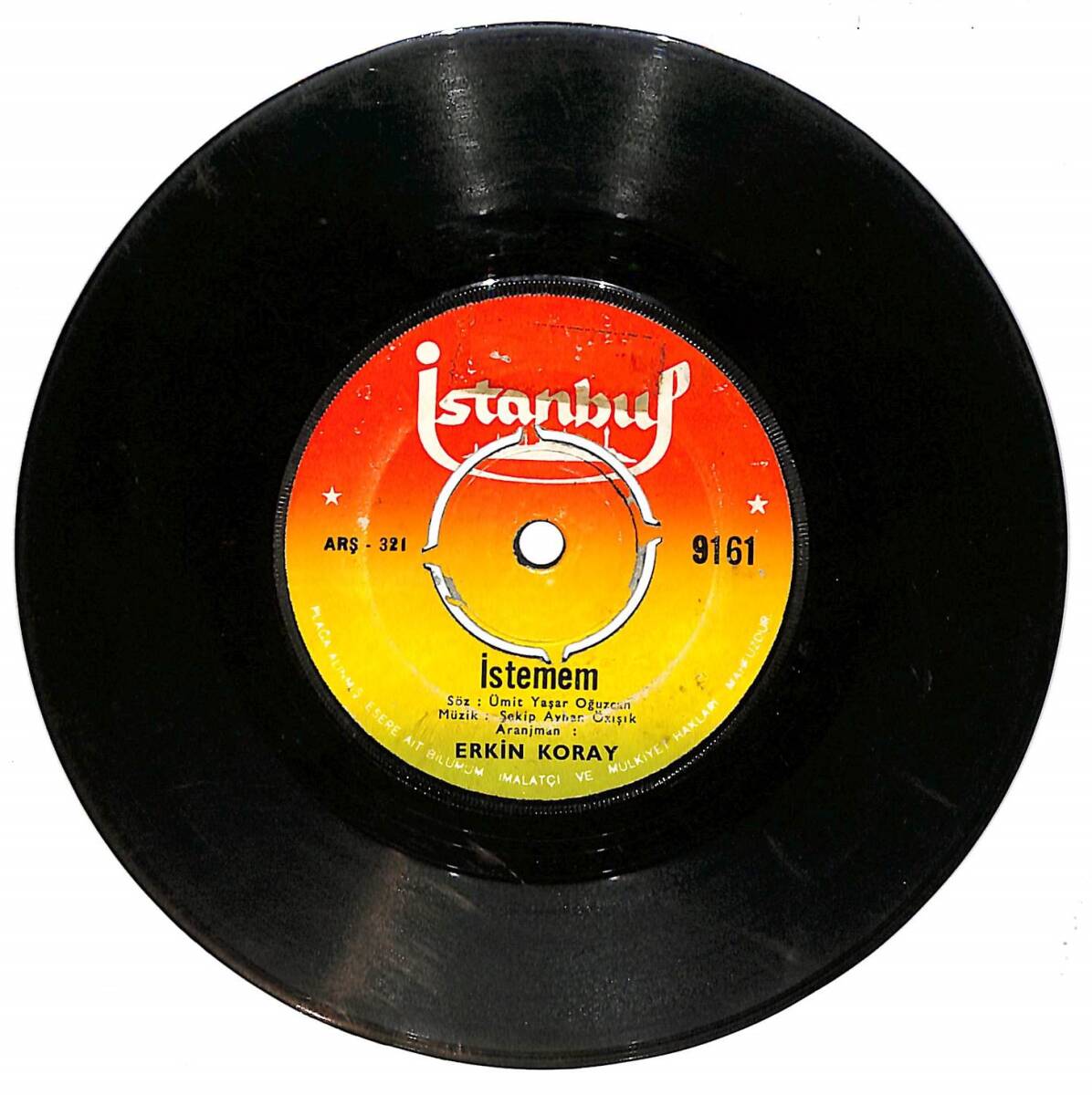 Erkin Koray - Köprüden Geçti Gelin / İstemem Plak (10/6.5) PLK25317 - 1