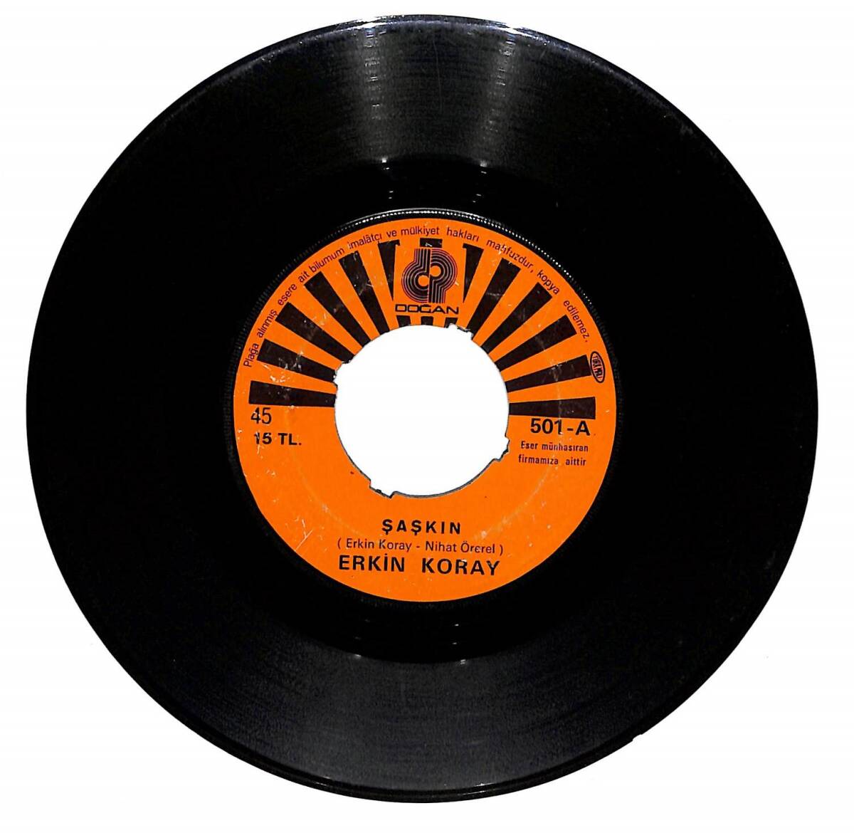 Erkin Koray – Şaşkın & Eyvah 45′lik Plak (10/6) PLK27434 - 1