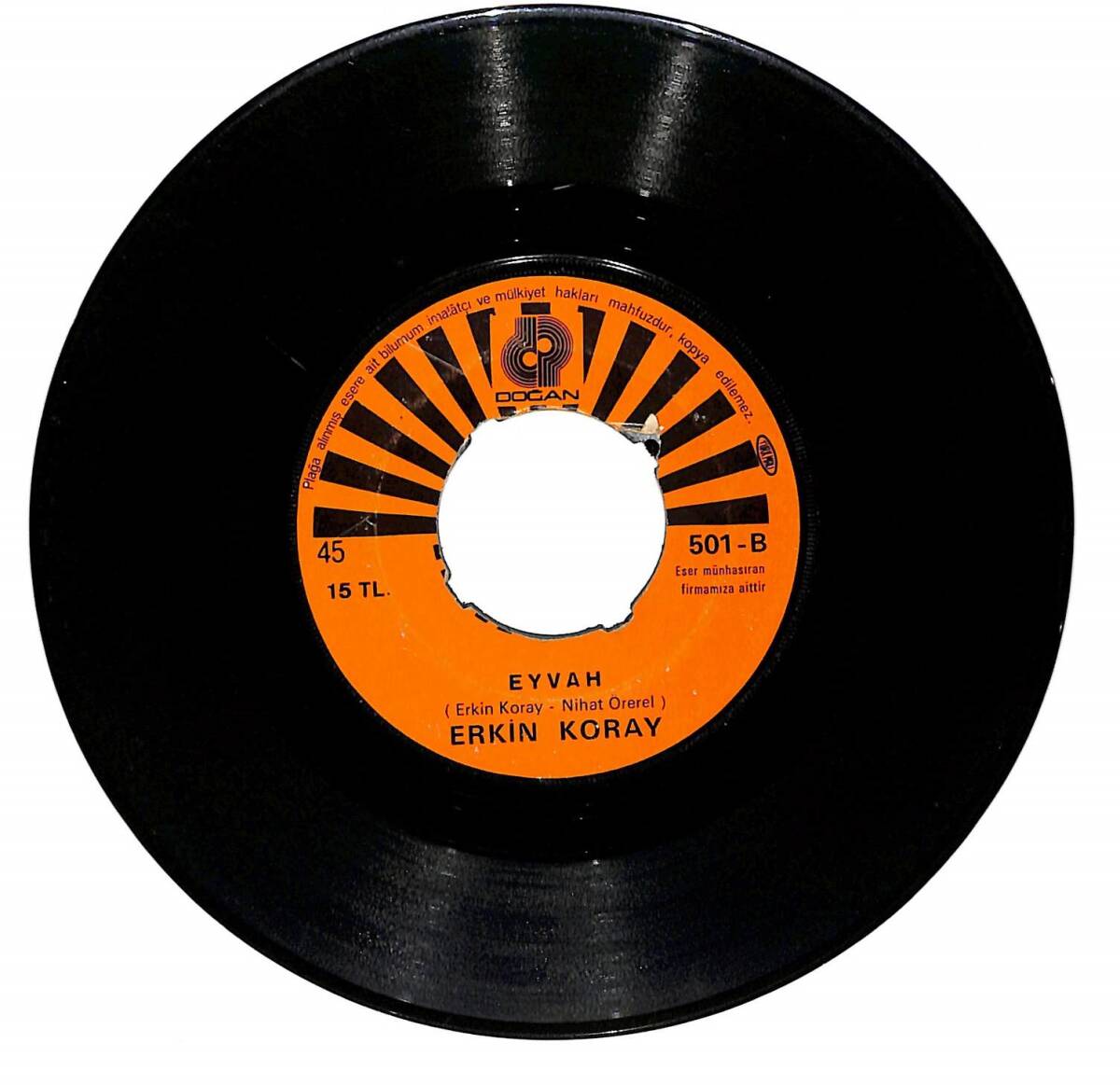 Erkin Koray – Şaşkın & Eyvah 45′lik Plak (10/6) PLK27434 - 2