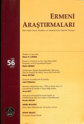 Ermeni Araştırmaları Dört Aylık Tarih Politika Ve Uluslararası İlişkiler Dergisi Sayı 56 2017 NDR84293 - Gökçekoleksiyon