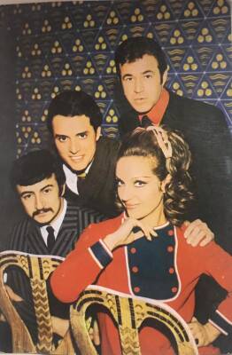 Erol Büyükburç, Ayla Dikmen, Berkant, Durul Gence Kartpostal (Küçük Boy) KRT11640 - 1