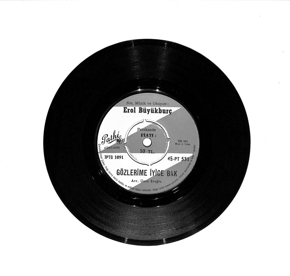 Erol Büyükburç - Gözlerime İyice Bak / Kırık Kalp PLAK (10/8) PLK23478 - 2