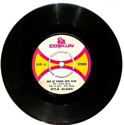 Ayla Algan - Bak Şu Adama Aşık Oldu / Versin Tanrı İstemeden Plak (10/7.5) PLK25324 - Gökçekoleksiyon