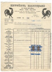 Ertuğrul Kardeşler Ali Erdal Ertuğrul Toptan Perakende Antetli Fatura EFM1226 - Gökçekoleksiyon