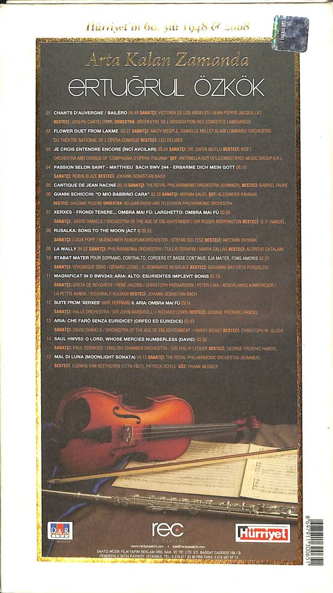 Ertuğrul Özkok - Arta Kalan Zamanda CD (İkinci El) DVD2718 - 3