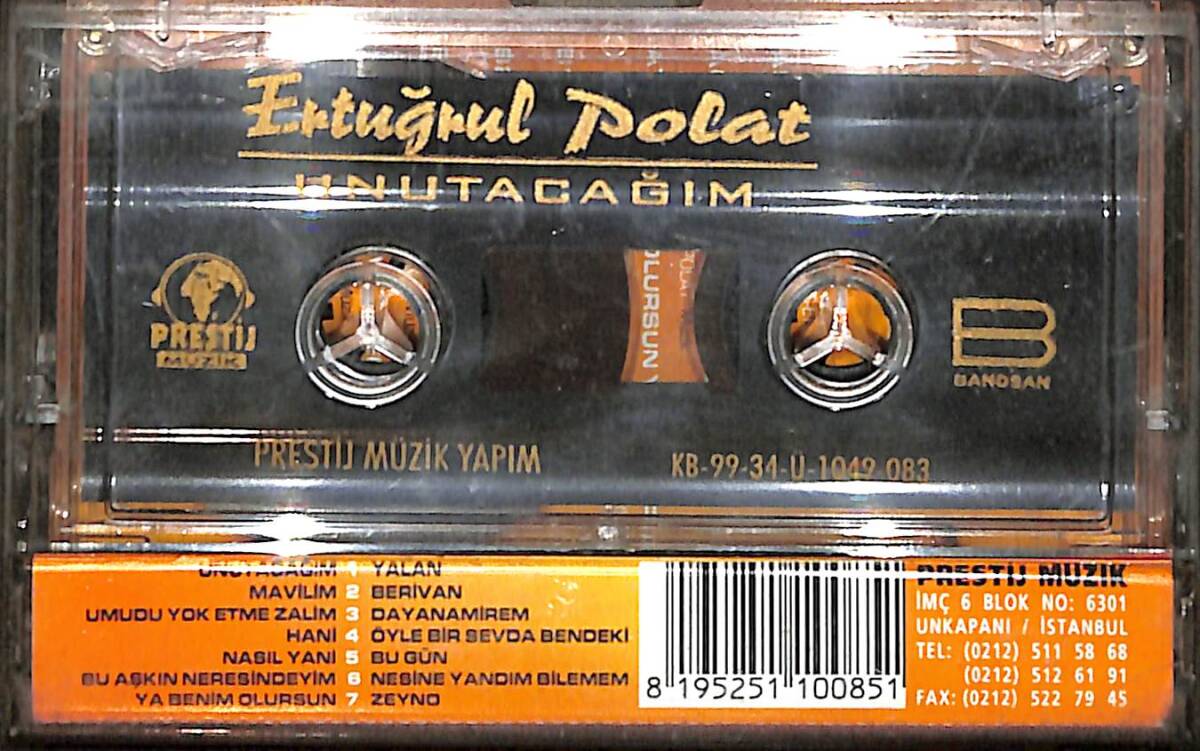 Ertuğrul Polat - Unutacağım Kaset (İkinci El) KST29378 - 2