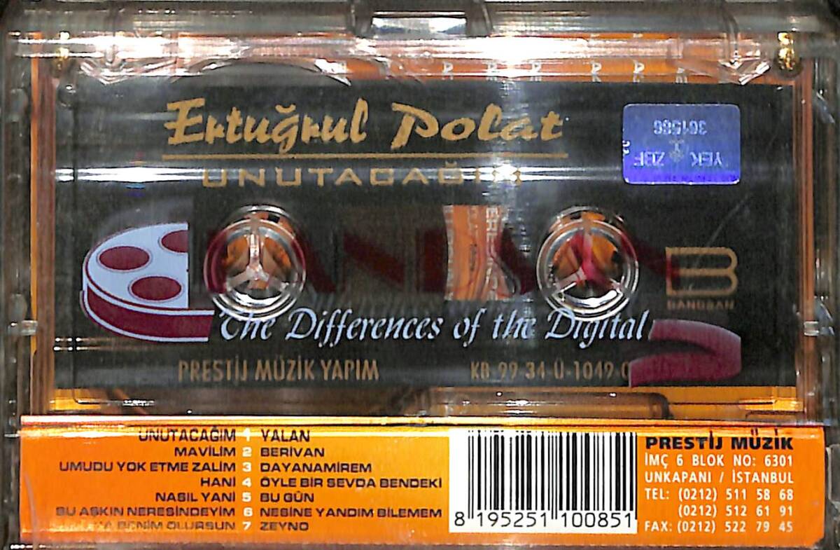 Ertuğrul Polat - Unutacağım Kaset (Sıfır) KST26865 - 2