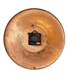 Erzincan İşi El İşçiliği İslami Hat Yazılı Eski Bakır Duvar Saati ÇRZ2 - 2