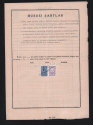 Erzurum 1949 Yılı Maliye Bakanlığı Kira Kontratosu HSS261 - 3