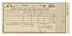 Erzurum İspir Vergi Tahsilat Makbuzu 1941 EFM200 - 1