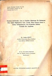ERZURUM ŞARTLARINDA AZOT VE FOSFORLU GÜBRELEME İLE SULAMANIN BAZI KIŞLIK BUĞDAYLARIN TANE VERİMİ,HAM PROTEİN ORANI VE ZELENY SEDİMANTASYON TEST KTP2971 - Gökçekoleksiyon