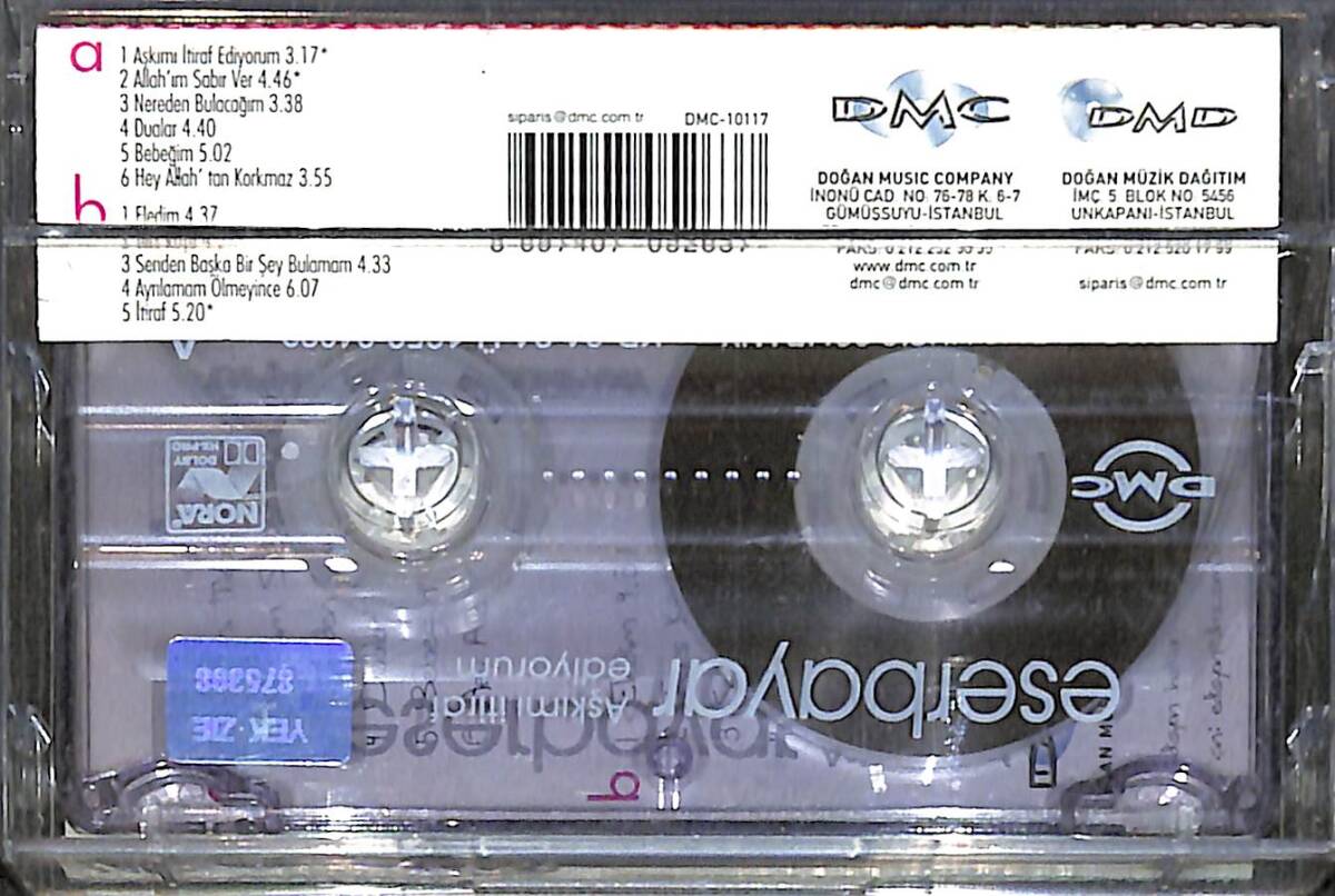 Eser Bayar - Aşkımı İtiraf Ediyorum Kaset (İkinci El) KST26097 - 2