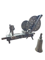 Eski Dönem Ahşap Çıkrık – El Yapımı İp Eğirme Aleti AOB4346 - Gökçekoleksiyon