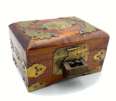 Eski Dönem Ahşap Kutu – Kompakt Boy 13.5 cm AOB1792 - 1