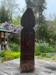 Eski Dönem Ahşap Yün Tarağı – 67 cm El Yapımı | Etnografik / Koleksiyonluk Zanaat Aleti KZN40 - Gökçekoleksiyon