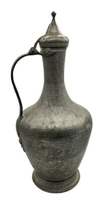 1954 Tarihli Eski El Dövme Bakır İbrik – 57 cm | Tarihli Nadir Parça AOB2856 - 1