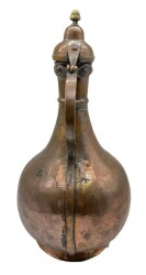 Eski El Dövme Bakır İbrik – 42 cm | Klasik Osmanlı Form, Parlak Yüzeyli Antika AOB2852 - 3
